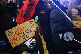 Protest Against Sterin Event La Nuit Du Bien Commun - Paris