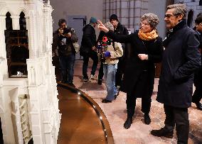 Serge Papin Visits Notre-Dame de Paris Cathedral - Paris