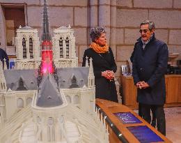 Serge Papin Visits Notre-Dame de Paris Cathedral - Paris