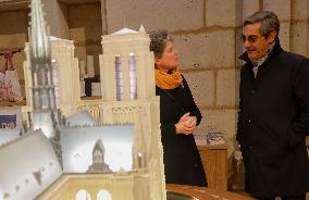 Serge Papin Visits Notre-Dame de Paris Cathedral - Paris