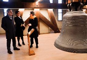 Serge Papin Visits Notre-Dame de Paris Cathedral - Paris