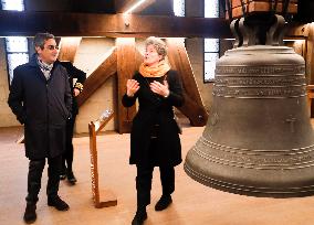 Serge Papin Visits Notre-Dame de Paris Cathedral - Paris