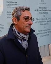 Serge Papin Visits Notre-Dame de Paris Cathedral - Paris