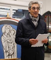 Serge Papin Visits Notre-Dame de Paris Cathedral - Paris