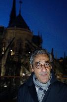 Serge Papin Visits Notre-Dame de Paris Cathedral - Paris