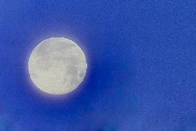 Supermoon Over Normandy