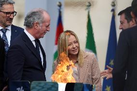 Milan Cortina 2026 Olympic Torch Relay Inauguration Ceremony - Rome