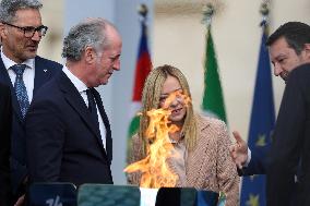 Milan Cortina 2026 Olympic Torch Relay Inauguration Ceremony - Rome