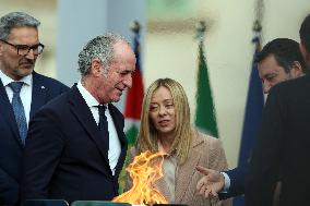 Milan Cortina 2026 Olympic Torch Relay Inauguration Ceremony - Rome