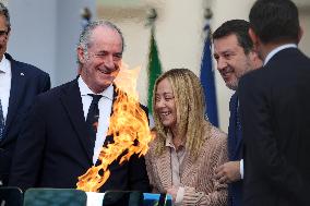 Milan Cortina 2026 Olympic Torch Relay Inauguration Ceremony - Rome