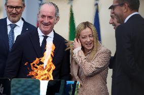 Milan Cortina 2026 Olympic Torch Relay Inauguration Ceremony - Rome