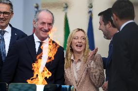 Milan Cortina 2026 Olympic Torch Relay Inauguration Ceremony - Rome