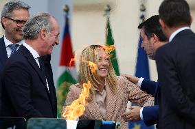 Milan Cortina 2026 Olympic Torch Relay Inauguration Ceremony - Rome