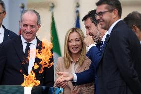 GIOCHI OLIMPICI - Olimpiadi Invernali Milano-Cortina 2026 - Olympic Torch Relay Inauguration Ceremony