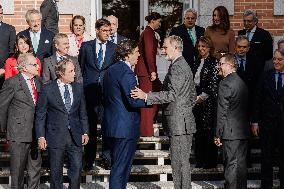 King Felipe VI Receives Cesur Business Delegation - Madrid