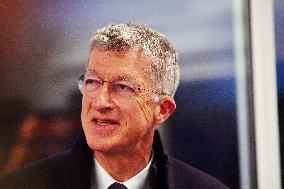 Serge Papin Visits Notre-Dame de Paris Cathedral - Paris