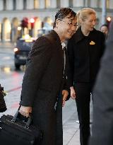 Nobel laureate Sakaguchi arrives in Stockholm