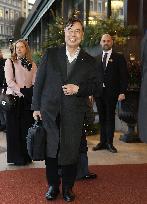 Nobel laureate Sakaguchi arrives in Stockholm