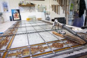 Serge Papin visit the Ateliers Duchemin - Paris