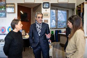 Serge Papin visit the Ateliers Duchemin - Paris