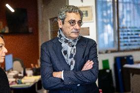 Serge Papin visit the Ateliers Duchemin - Paris