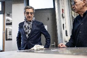 Serge Papin visit the Ateliers Duchemin - Paris