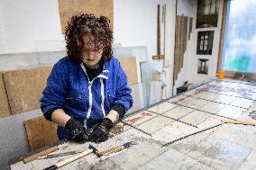 Serge Papin visit the Ateliers Duchemin - Paris