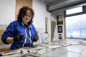 Serge Papin visit the Ateliers Duchemin - Paris