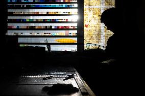 Serge Papin visit the Ateliers Duchemin - Paris