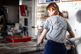 Serge Papin visit the Ateliers Duchemin - Paris