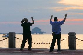 People Exercising Number Increasing in China