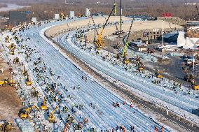 Construction Site of Ice and Snow World - China