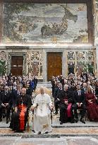 Pope Leo XIV Meets Michael Buble - Vatican