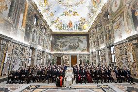 Pope Leo XIV Meets Michael Buble - Vatican