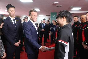 Macron at ITTF Mixed Team World Cup 2025 - China