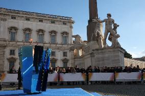 GIOCHI OLIMPICI - Olimpiadi Invernali Milano-Cortina 2026 - Olympic Torch Relay Inauguration Ceremony