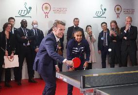 Macron at ITTF Mixed Team World Cup 2025 - China