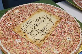 NO TABLOIDS - Prince Albert and Princess Charlene with Friendship Group of Monegasque Elders - Monaco