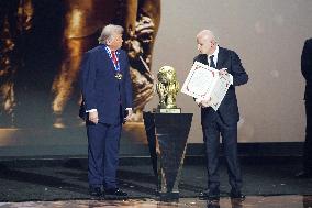 Donald Trump Receives The FIFA Peace Prize At 2026 FIFA World Cup Draw Event - Washington
