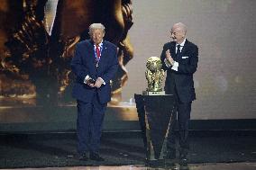 Donald Trump Receives The FIFA Peace Prize At 2026 FIFA World Cup Draw Event - Washington
