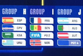 Illustration Of France's Group I For 2026 FIFA World Cup At Draw Ceremony - Washington