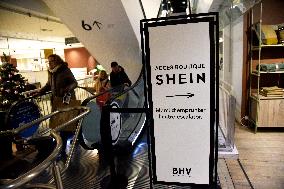 Shein Store at BHV - Paris