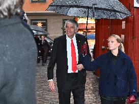 NOBEL CHAIRS ARE SIGNED BY THE PRIZE WINNERS