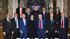 NOBEL CHAIRS ARE SIGNED BY THE PRIZE WINNERS