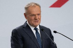 Polish PM Donald Tusk At The Civic Coalition Meeting - Warsaw
