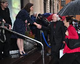 NOBEL CHAIRS ARE SIGNED BY THE PRIZE WINNERS
