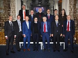 NOBEL CHAIRS ARE SIGNED BY THE PRIZE WINNERS