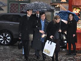 NOBEL CHAIRS ARE SIGNED BY THE PRIZE WINNERS
