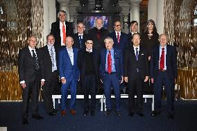 NOBEL CHAIRS ARE SIGNED BY THE PRIZE WINNERS