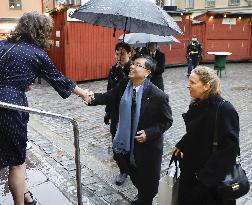 Nobel laureate Sakaguchi in Stockholm